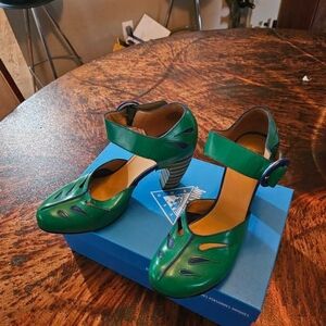 Fluevog Meier Views, Green, Blue, 9.5